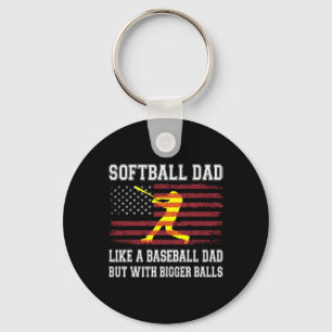 Chaveiro Pai De Softball Como Baseball Mas Com Pais Maiores