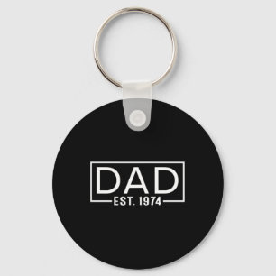Chaveiro Pai dia de os pais Est 1974 Logotipo Esperado Grav
