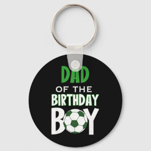 Chaveiro Pai do menino de aniversário Mãe de futebol