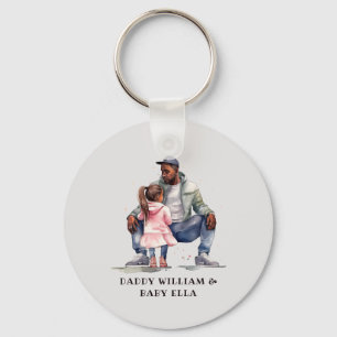 Chaveiro Pai e Filha Pretos Personalizados (7)