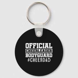 Chaveiro Pai Engraçado Cheerleader Oficial do Papa Bodyguar