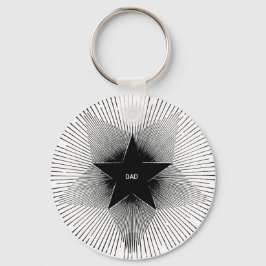 Chaveiro Pai estrela groovage vintage retro vibes aniversár