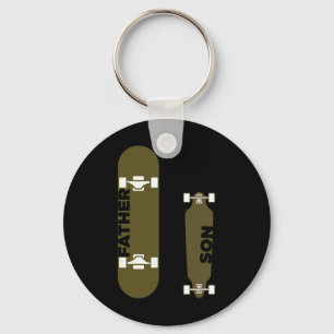Chaveiro Pai Filho Skatista Skateboard Skate Prancha de Ska