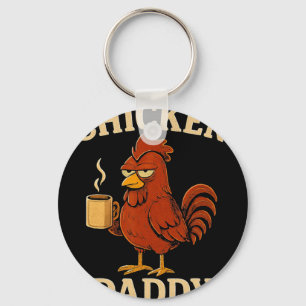 Chaveiro Pai Frango Avô Criador de Aves Engraçado Pais
