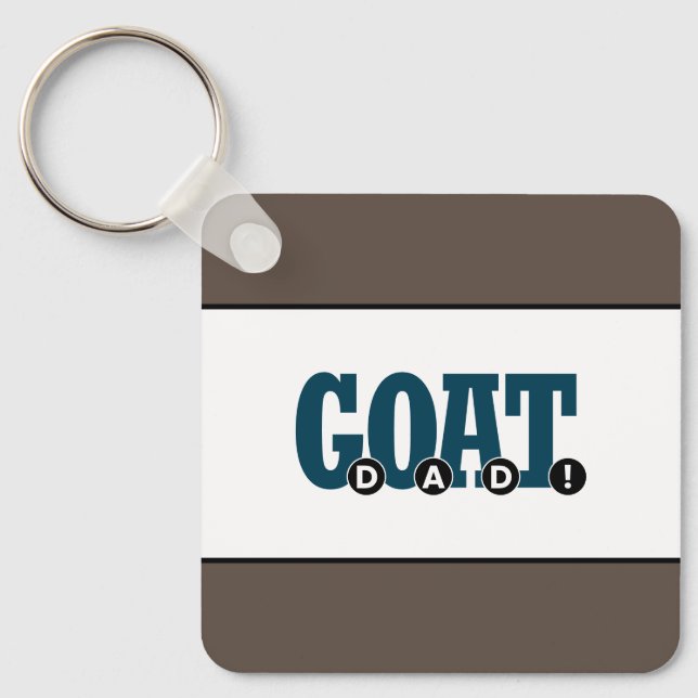 Chaveiro "PAI G.O.A.T.!" Para Impressão Gráfico do Pai (Frente)