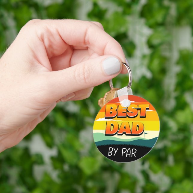 Chaveiro Pai Golfer Melhor Pai De Par (Mão)