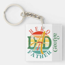 Chaveiro Pai Hero Fath Sunset Tie, Mustache e óculos de sol