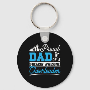 Chaveiro Pai Orgulhoso de Cheerleading de uma Cheer Incríve