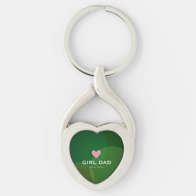 Chaveiro Pai Personalizado da Menina Holográfico (Frente)