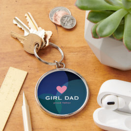 Chaveiro Pai Personalizado Menina Holográfico