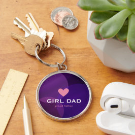 Chaveiro Pai Personalizado Menina Holográfico