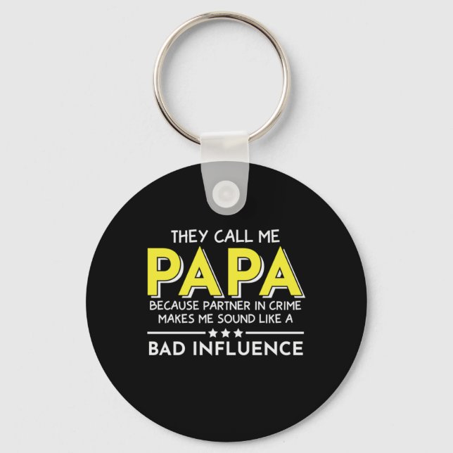 Chaveiro Pai Presente Chamam-Me Papas (Frente)