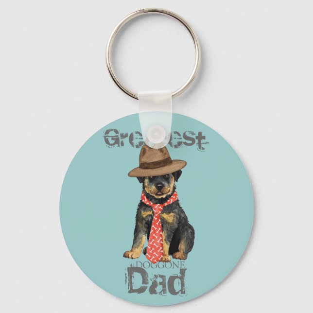 Chaveiro Pai Rottweiler (Frente)