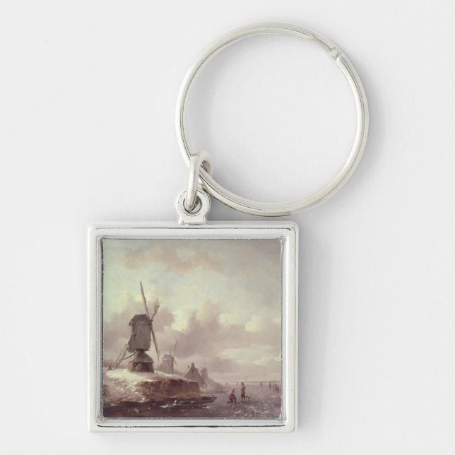 Chaveiro Paisagem 3 do inverno (Frente)