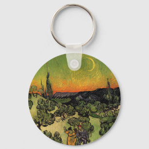 Chaveiro Paisagem ao Luar de Vincent Van Gogh