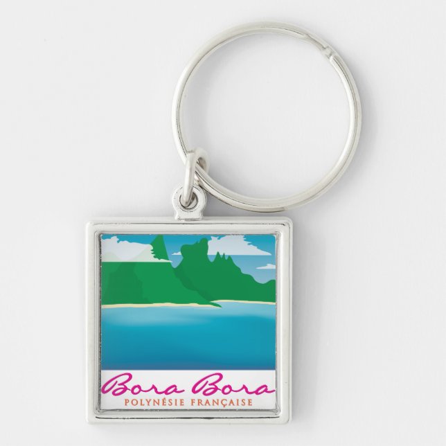 Chaveiro Paisagem Bora Bora (Frente)
