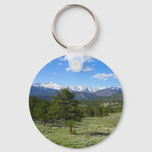 Chaveiro Paisagem Cênica da Vista da Montanha Rochosa