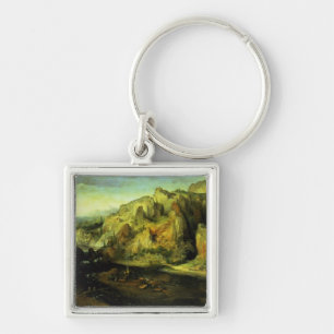 Chaveiro Paisagem com um ataque de surpresa, c.1585 da