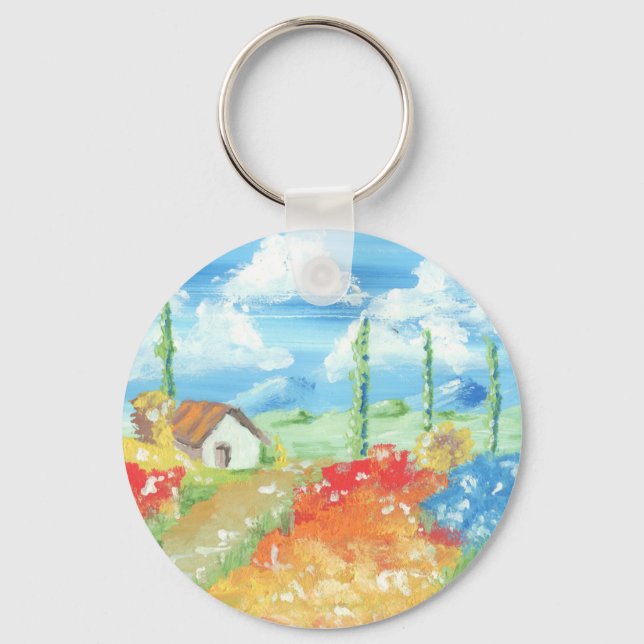 Chaveiro Paisagem da vastidão da Toscana (Frente)