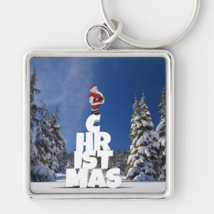 Chaveiro Paisagem de inverno de Natal