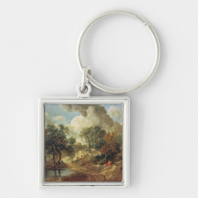 Chaveiro Paisagem de Thomas Gainsborough |Suffolk, 1748 (Frente)
