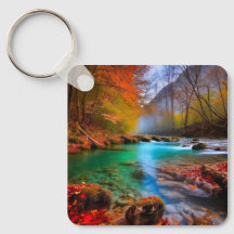 Paisagem do Rio de Outono Tranquilo