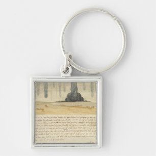 Chaveiro Paisagem ideal com texto, 1526