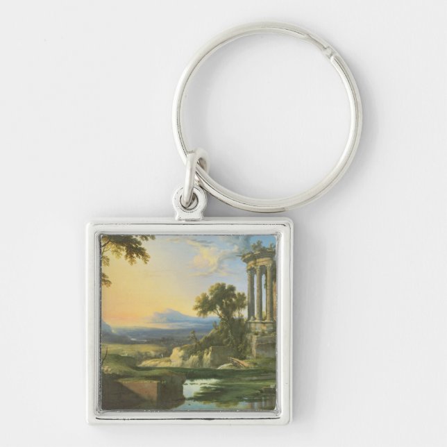 Chaveiro Paisagem italiana com ruínas (Frente)