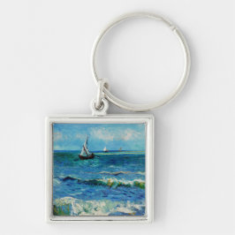 Chaveiro Paisagem Marinha em Les Saintes-Maries Arte Fina