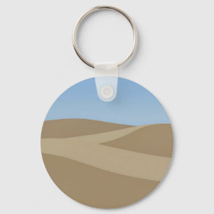 Chaveiro Paisagem Minimalista das Dunas do Deserto
