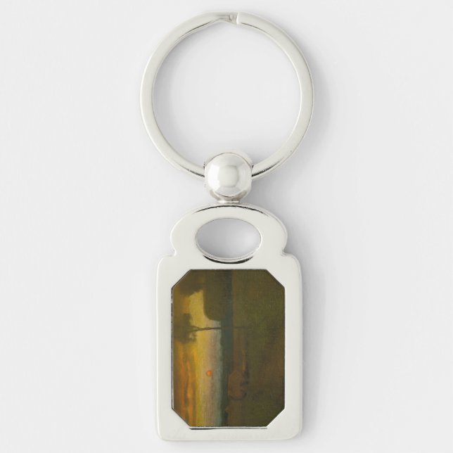 Chaveiro Paisagem noturna por George Inness (1889) (Frente)