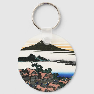 Chaveiro Paisagem oriental legal da opinião de Hokusai Fuj