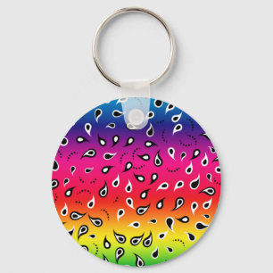 Chaveiro Paisley Rainbow