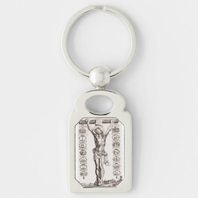 Chaveiro Paixão de Jesus crucificação de Cristo (Frente)