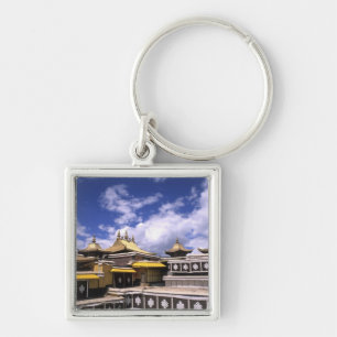 Chaveiro Palácio de Potala por dentro com campanários na ca