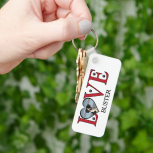 Chaveiro Palavras de amor bonitas com fotos de cães