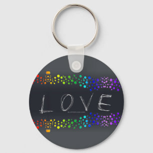 Chaveiro Palavras de amor do SlipperyJoe pontos de arco-íri