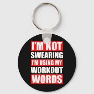 Chaveiro Palavras De Trabalho Pesam Esporte Gym Funny Bodyb