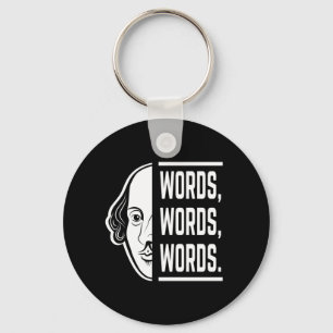 Chaveiro Palavras Palavras Shakespeare Cita Thespian