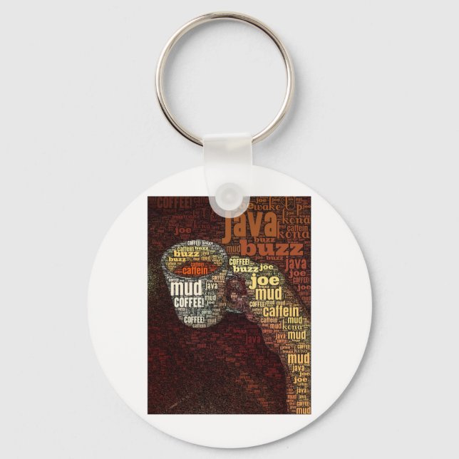 Chaveiro Palavras para café (Frente)