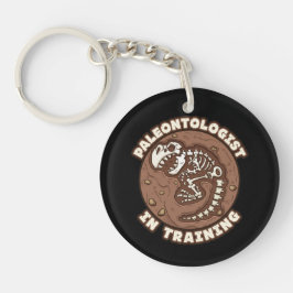 Chaveiro Paleontólogo no Treinamento Fóssil de Dinossauro