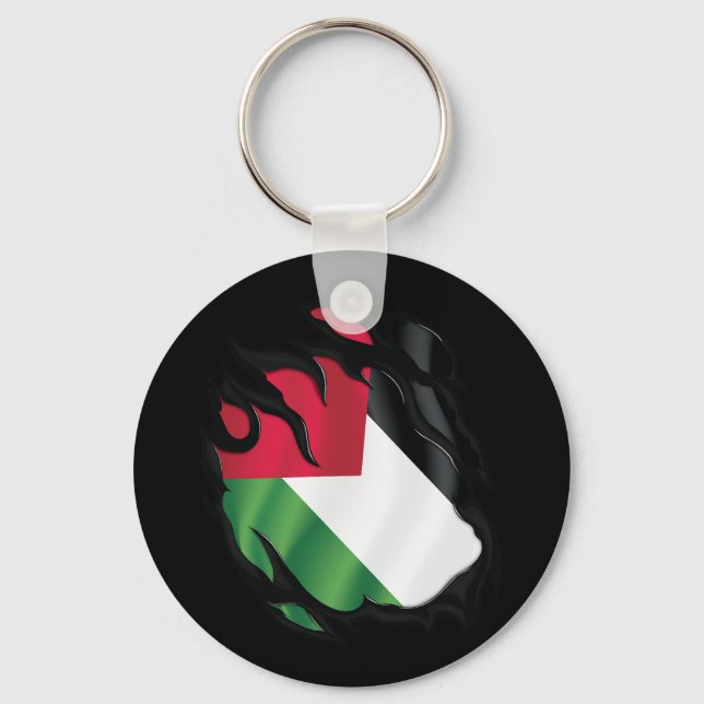 Chaveiro Palestina - Bandeira estampada (Frente)