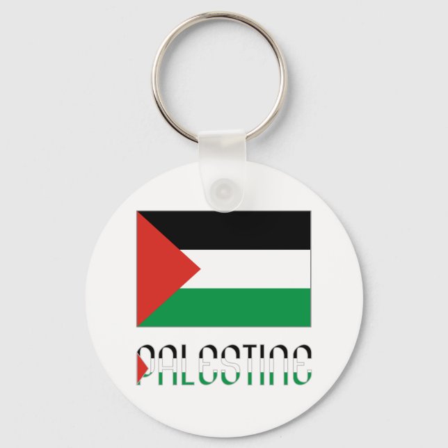 Chaveiro Palestina e Bandeira Palestina (Frente)