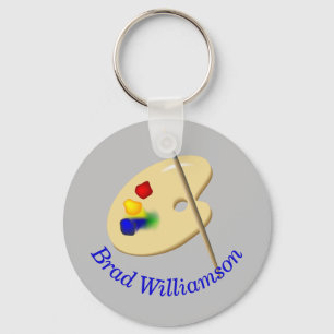 Chaveiro Paleta de artistas de arte personalizada