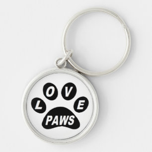 Chaveiro Palhetas-chave-do-amor em patas negras