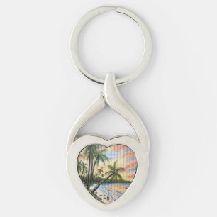 CHAVEIRO PALMAS TROPICAIS BRANQUEIRAS