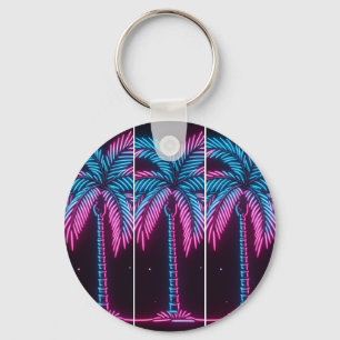 Chaveiro Palmeira de Neon Glow