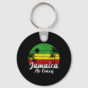 Chaveiro Palmeira Vintage Retro Pôr do Sol Jamaica Louco
