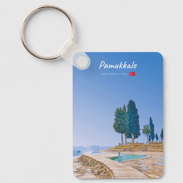 Chaveiro Pamukkale, Turquia - Piscinas Termais Clássicas (Frente)