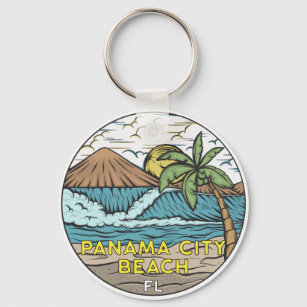 Chaveiro Panamá City Beach Florida Vintage